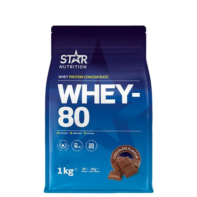 Whey-80 Myseprotein 1kg - Chocolate