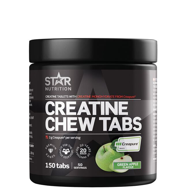 Creatine Chew Tabs, 150 tabs - Green Apple