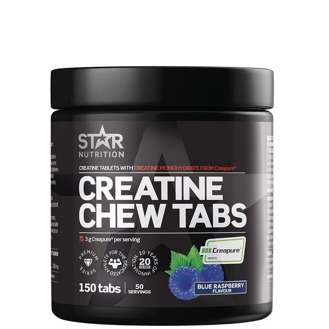 Creatine Chew Tabs, 150 tabs - Blue Rasperry