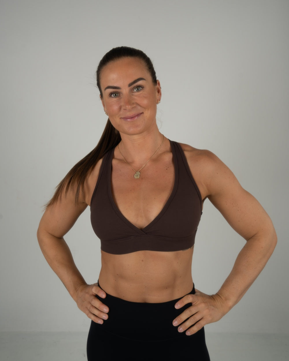 Elevate Cross Bra (Espresso)