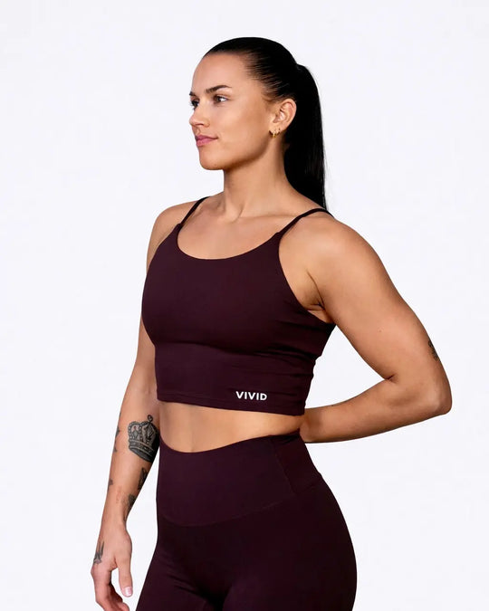 Motion Minimalistic Top (Mocha Brown) Vivid Performance