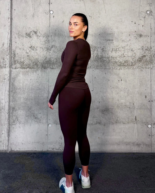 Motion Leggings (Mocha Brown) Vivid Performance