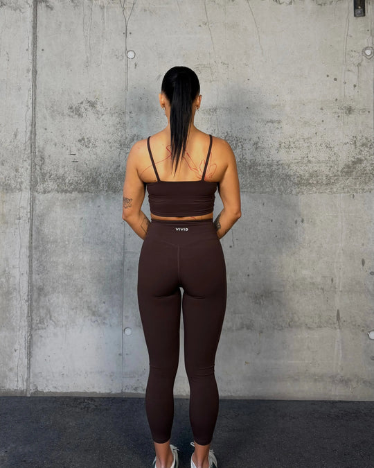 Motion Leggings (Mocha Brown) Vivid Performance