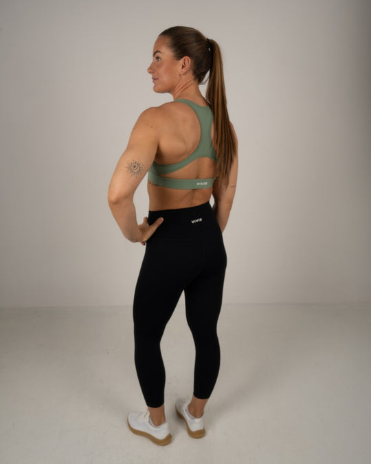 Elevate Cross Bra (Green)