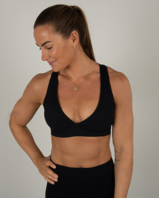 Elevate Cross Bra (Black)
