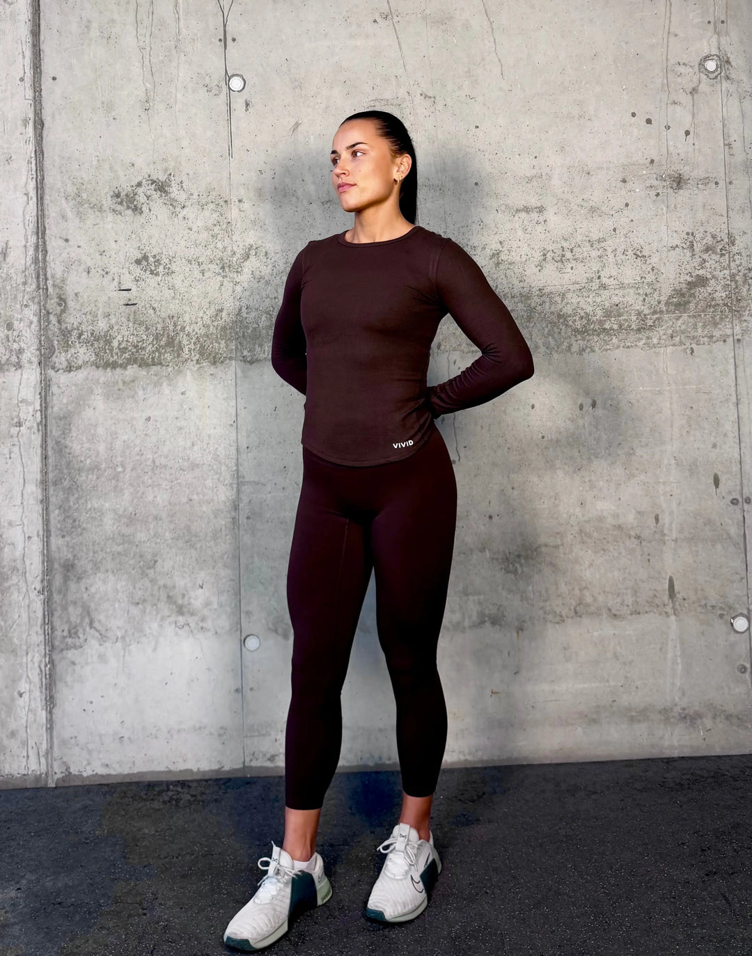 Motion Leggings (Mocha Brown) Vivid Performance