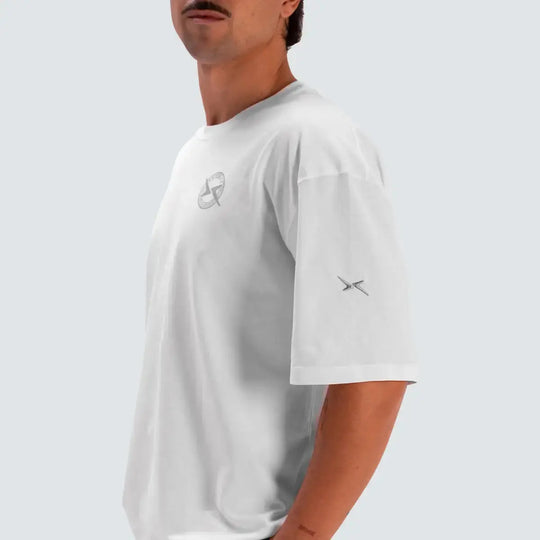 Men´s Oversize T-Shirt Lifestyle (White) Picsil