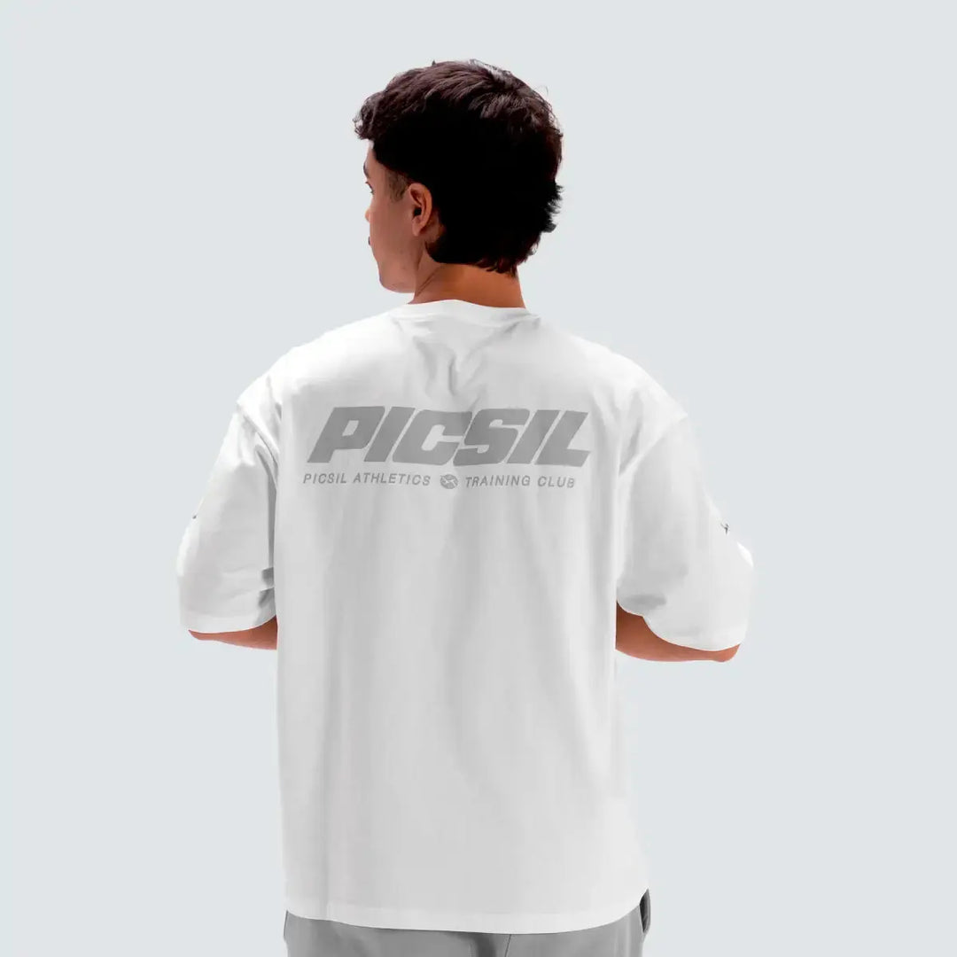 Men´s Oversize T-Shirt Lifestyle (White) Picsil