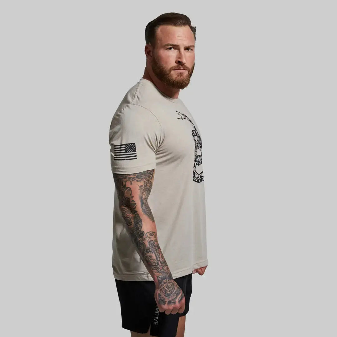 Gadsden Flag Tee (Tan) Born Primitive