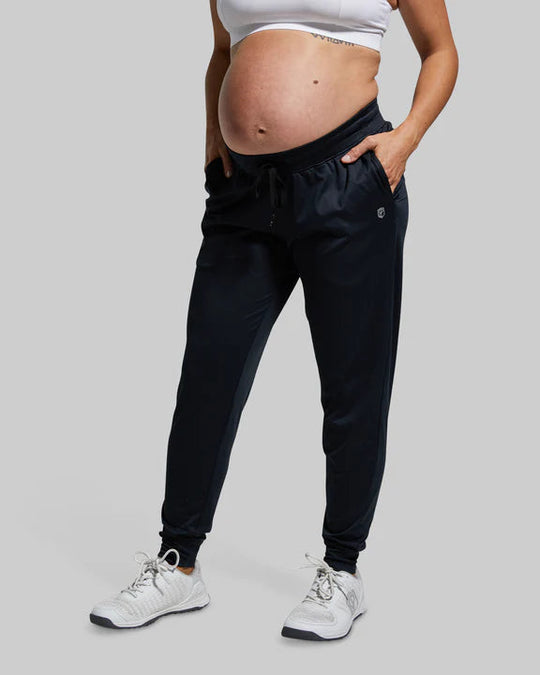 Maternity Rest Day Athleisure Jogger (Black)