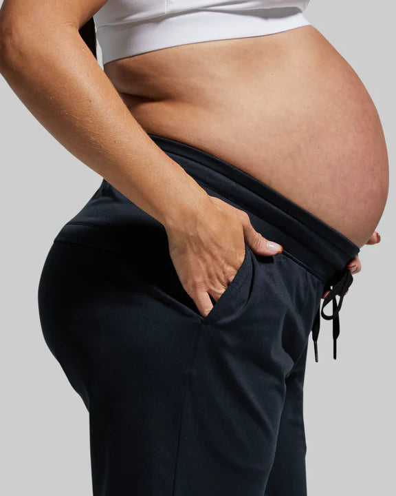 Maternity Rest Day Athleisure Jogger (Black)