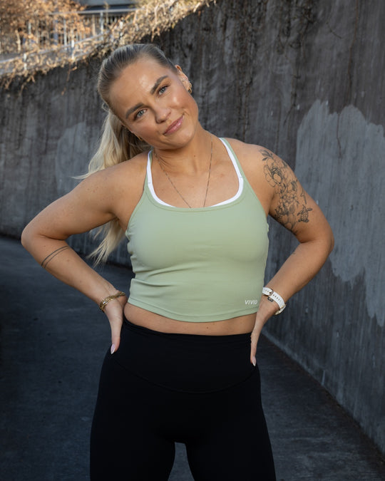 Contour 2-in-1 Top (Pastel Green)
