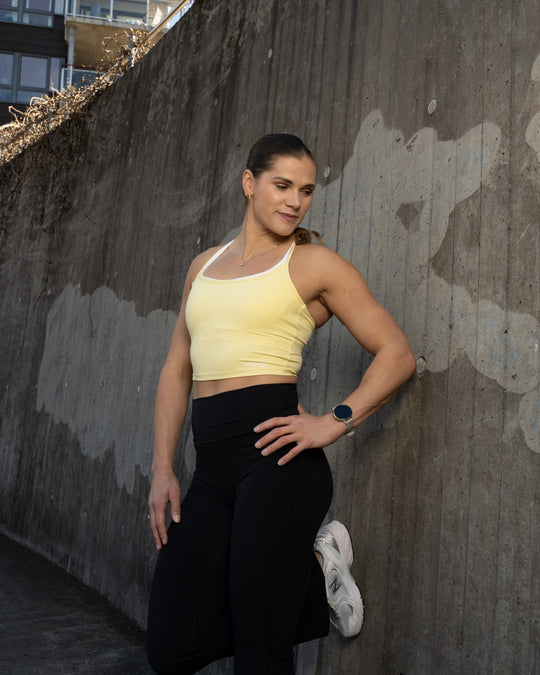 Contour 2-in-1 Top (Pastel Yellow)