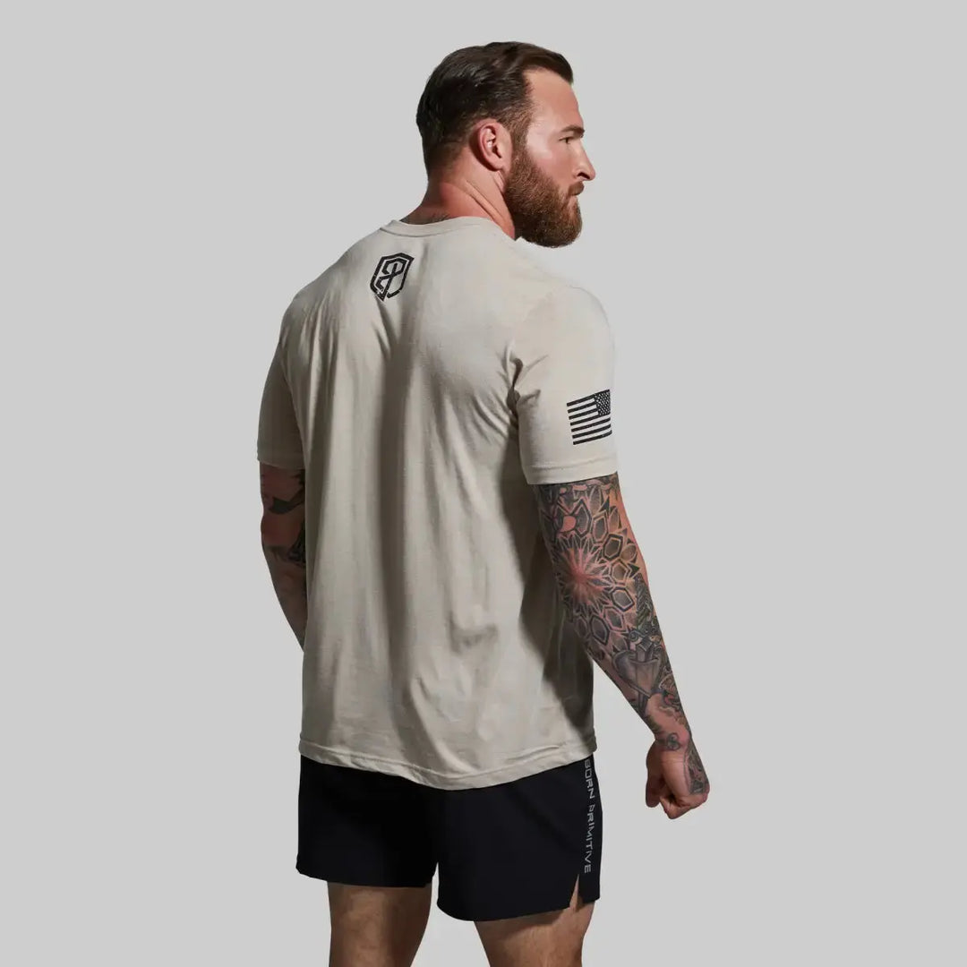 Gadsden Flag Tee (Tan) Born Primitive
