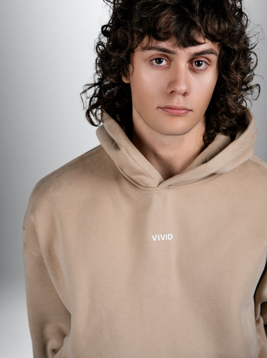 Unisex Cozy Hoodie (Sand)