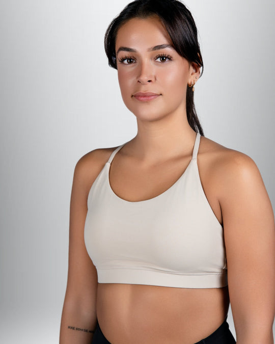 Minimalistic Sports Bra (Beige)