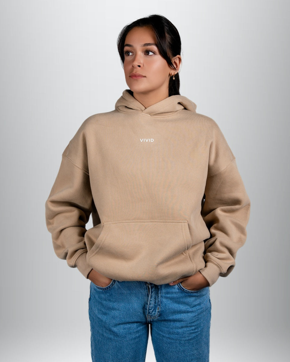 Unisex Cozy Hoodie (Sand)