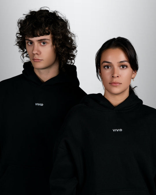 Unisex Cozy Hoodie (Black)