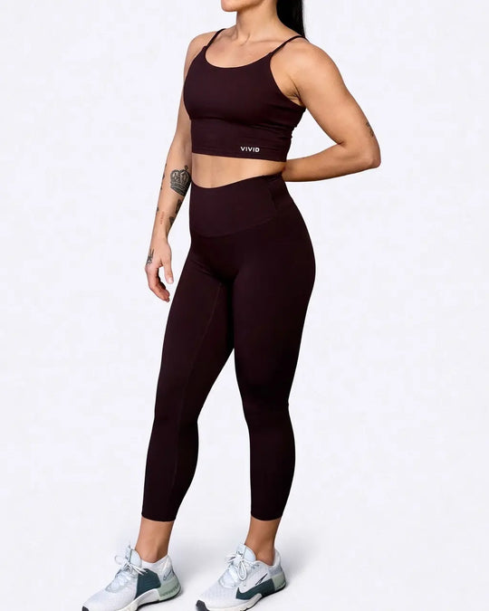 Motion Leggings (Mocha Brown) Vivid Performance
