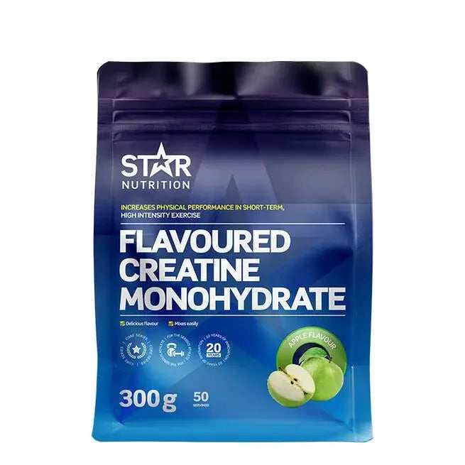 Smaksatt Kreatin Monohydrat 300 g Green Apple Star Nutrition