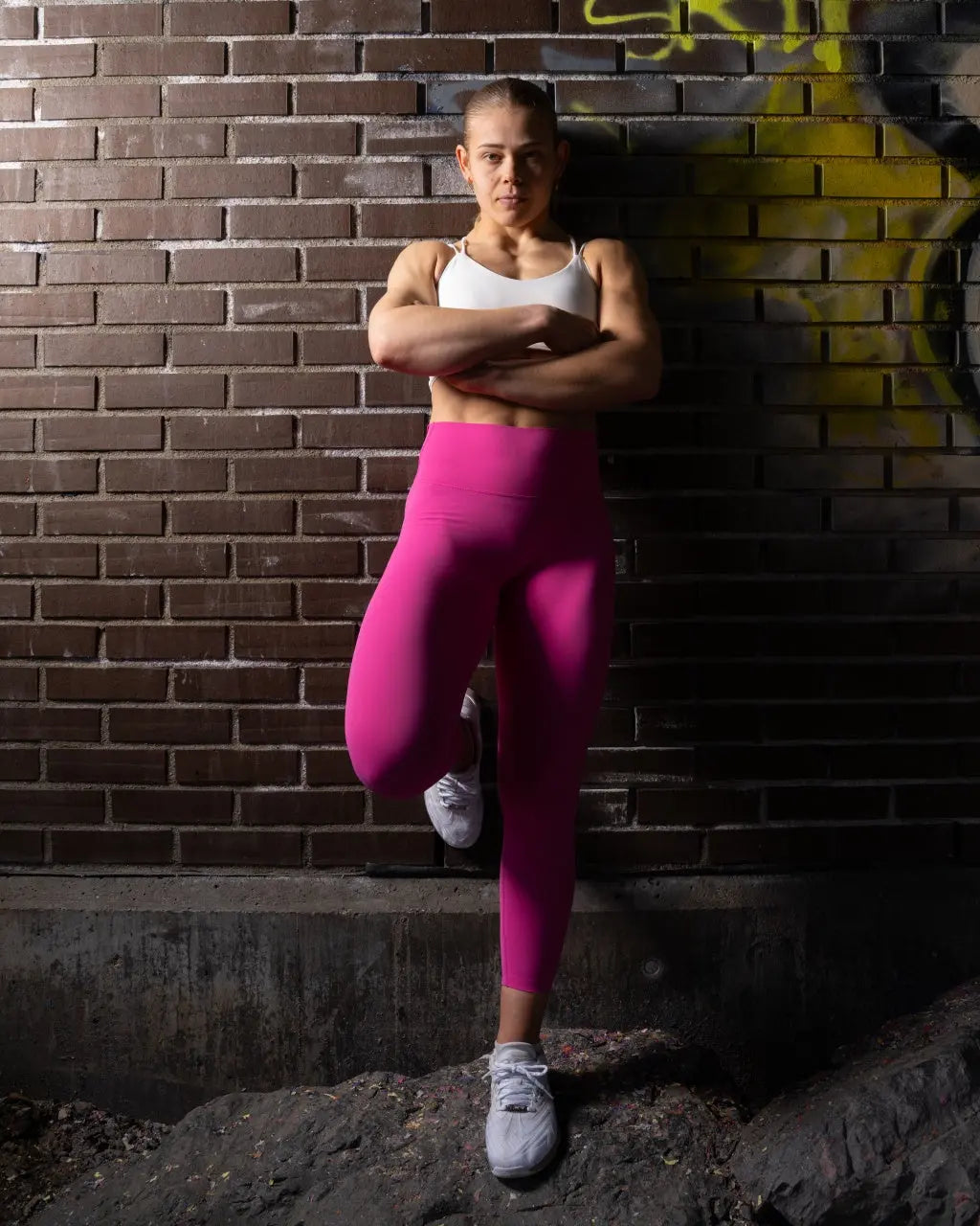 Fluid Womens Leggings (Pink) Vivid Performance