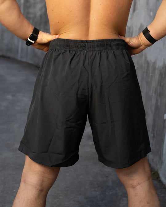 Fluid Mens 2-in-1 Shorts (Black) Vivid Performance