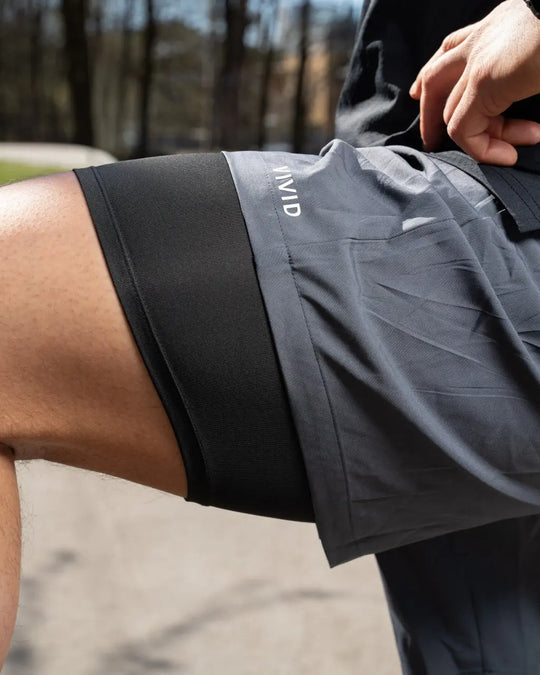 Fluid Mens 2-in-1 Shorts (Gray) Vivid Performance
