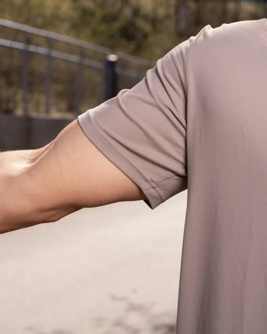 Fluid Mens Tee (Brown) Vivid Performance