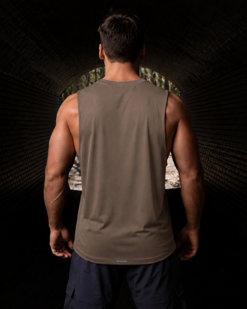 Fluid Mens Tank (Brown)