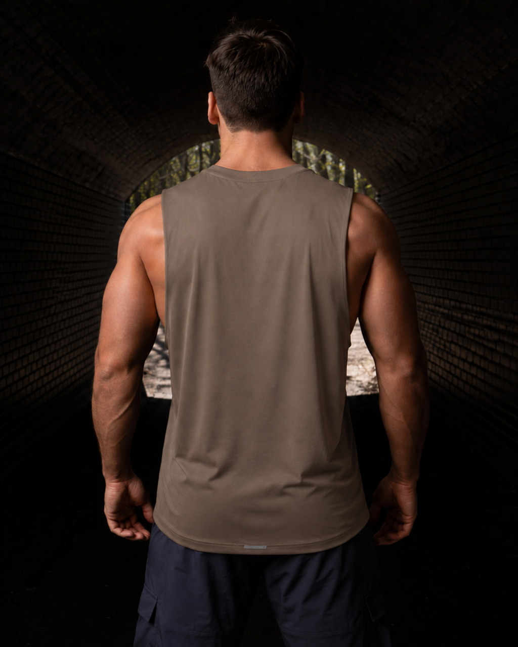 Fluid Mens Tank (Brown)