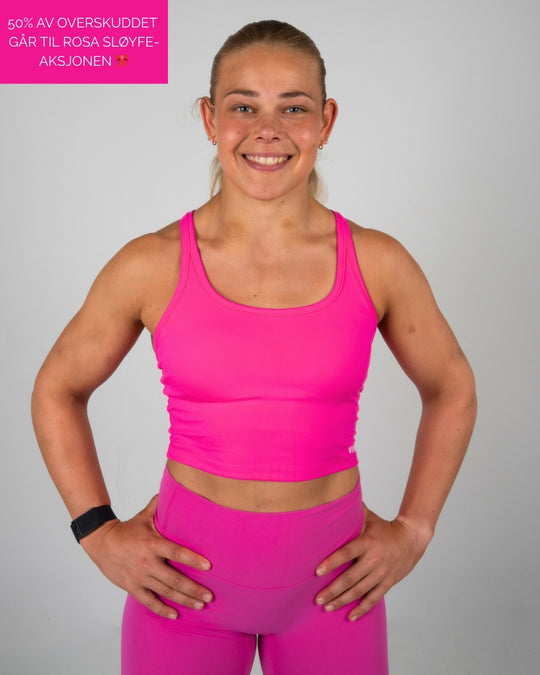 Rosa Sløyfe Fluid 2-in-1 Top (Pink)