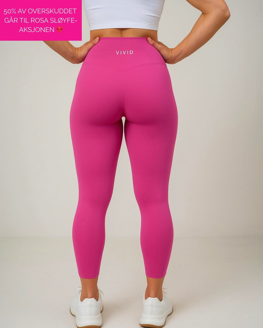 Rosa Sløyfe Fluid Womens Leggings (Pink)