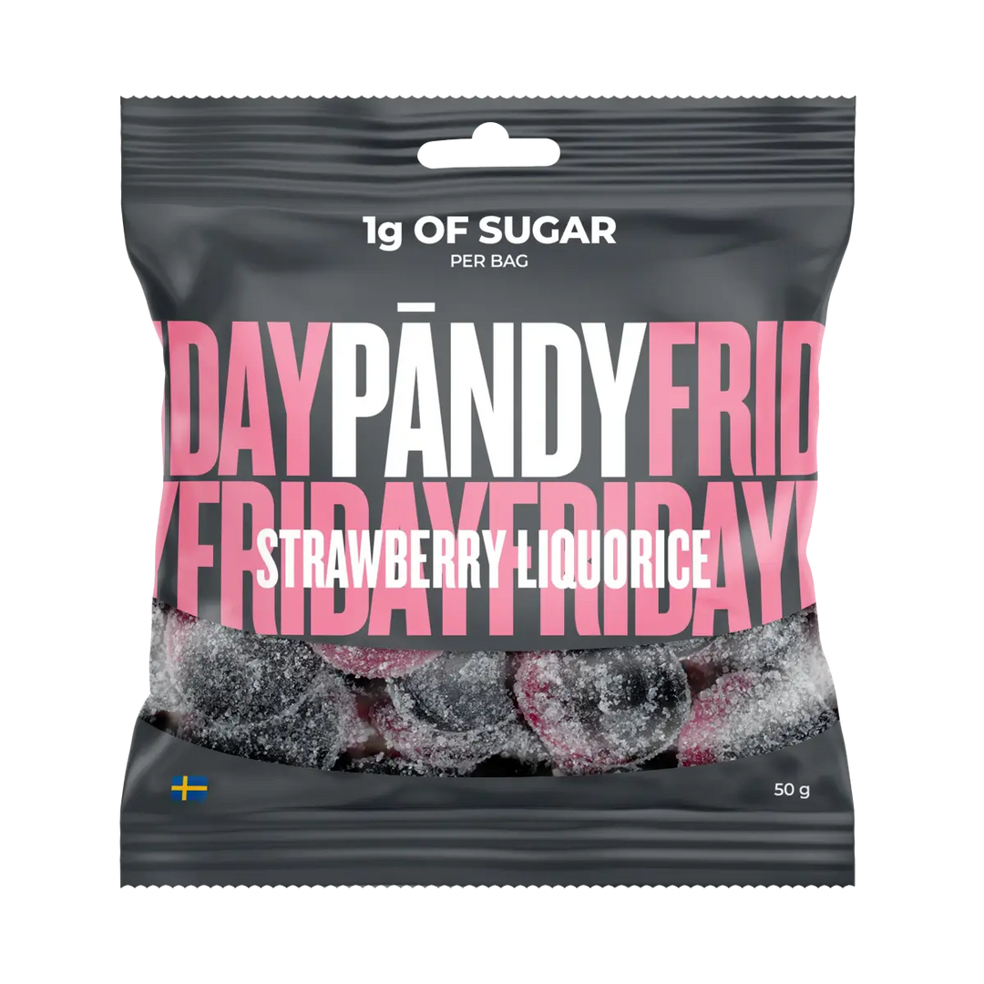 Pändy Candy Strawberry/Liquorice 50g