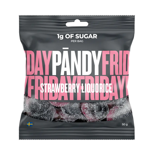 Pändy Candy Strawberry/Liquorice 50g