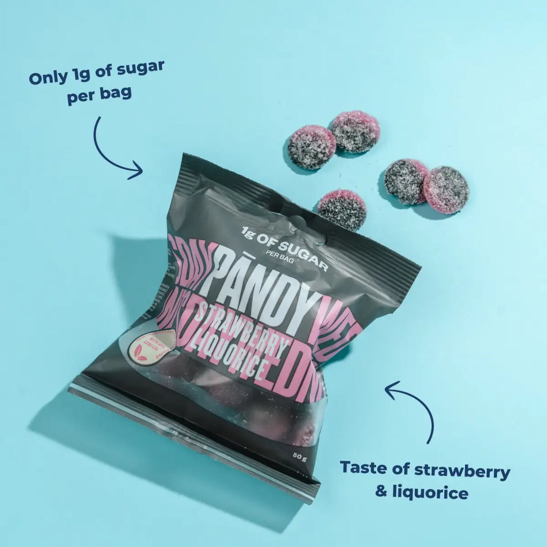 Pändy Candy Strawberry/Liquorice 50g