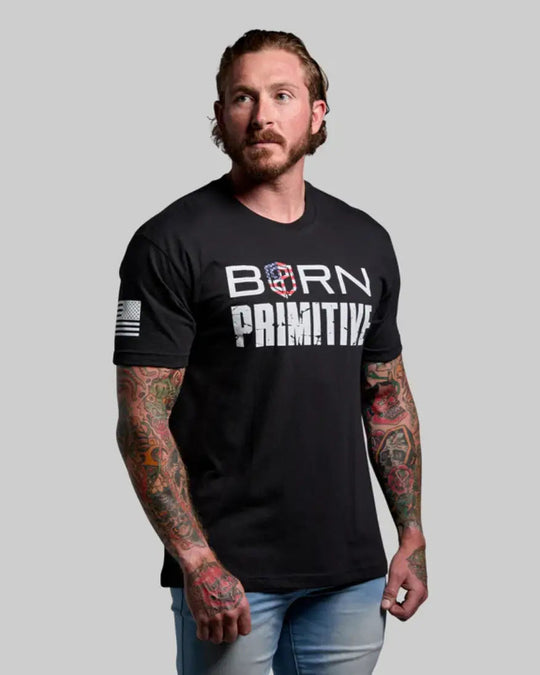 Born Primitive Brand Tee (Black USA)