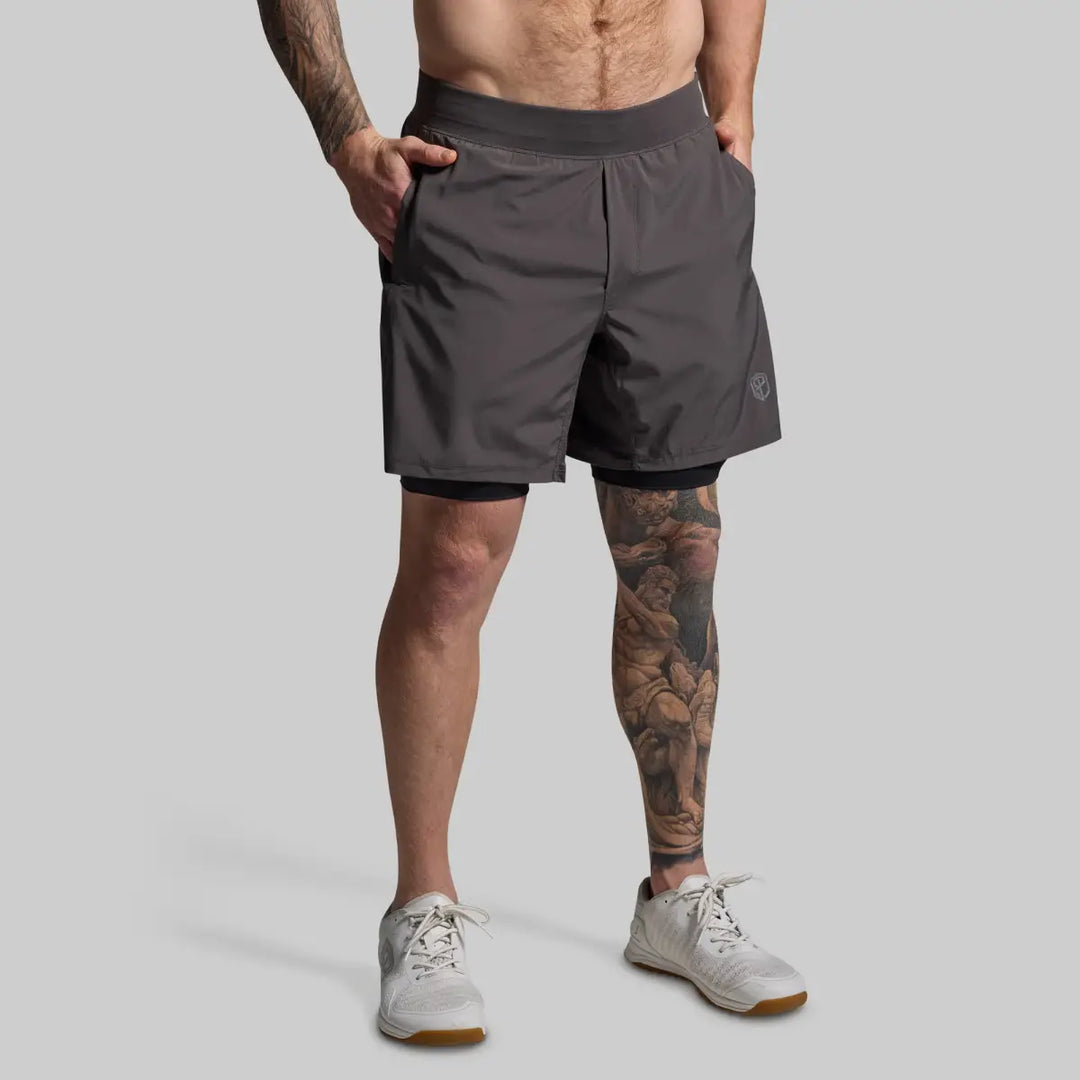 Versatile Shorts W/ Compression 7" (Gunmetal)