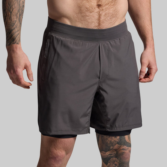 Versatile Shorts W/ Compression 7" (Gunmetal)