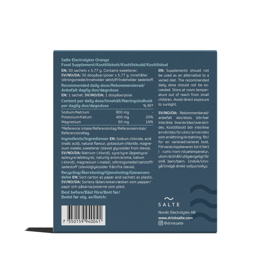 Elektrolytter - Appelsin - 30 poser