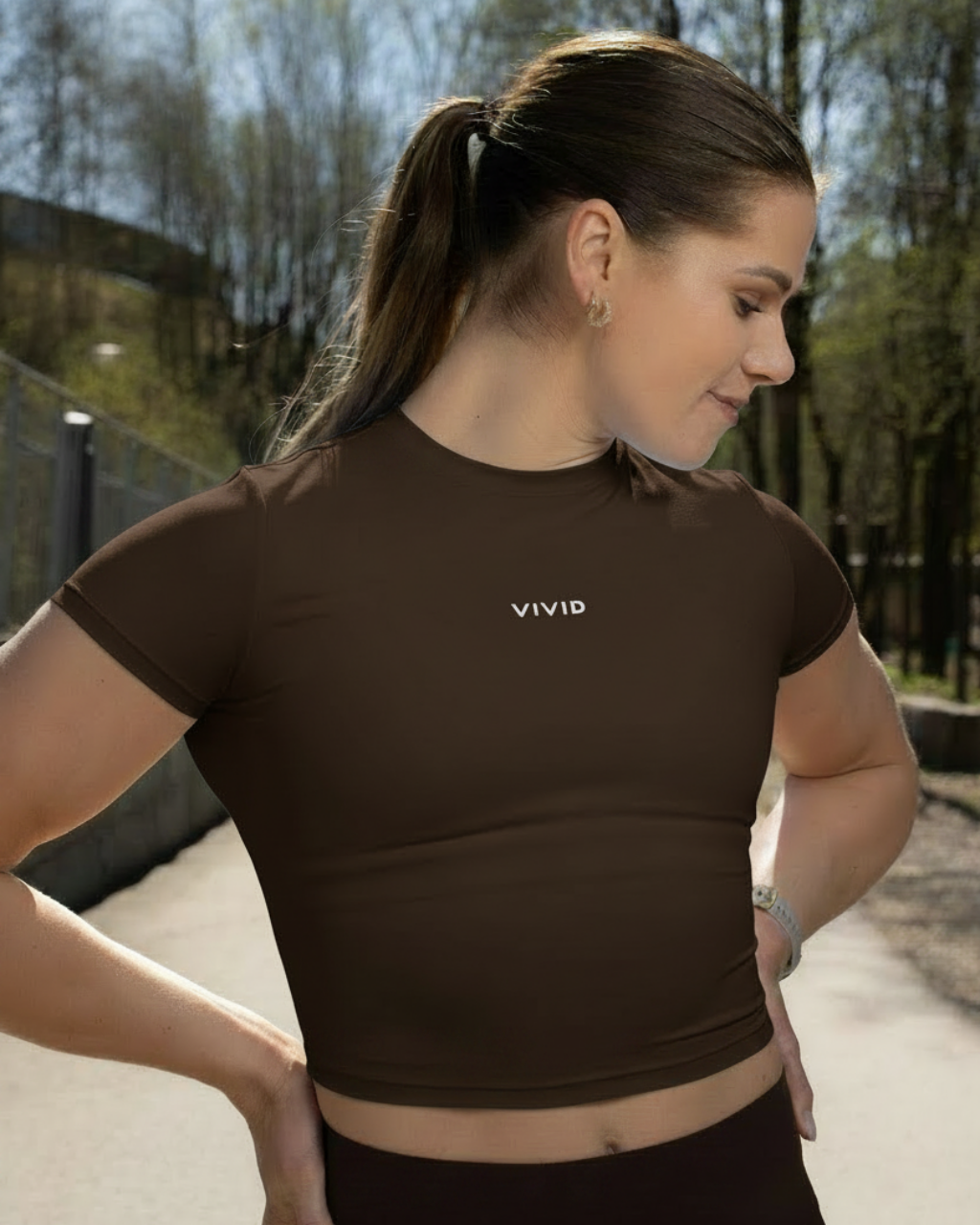 Sculpt Short Sleeve Tee Lmt Edt (Brown)